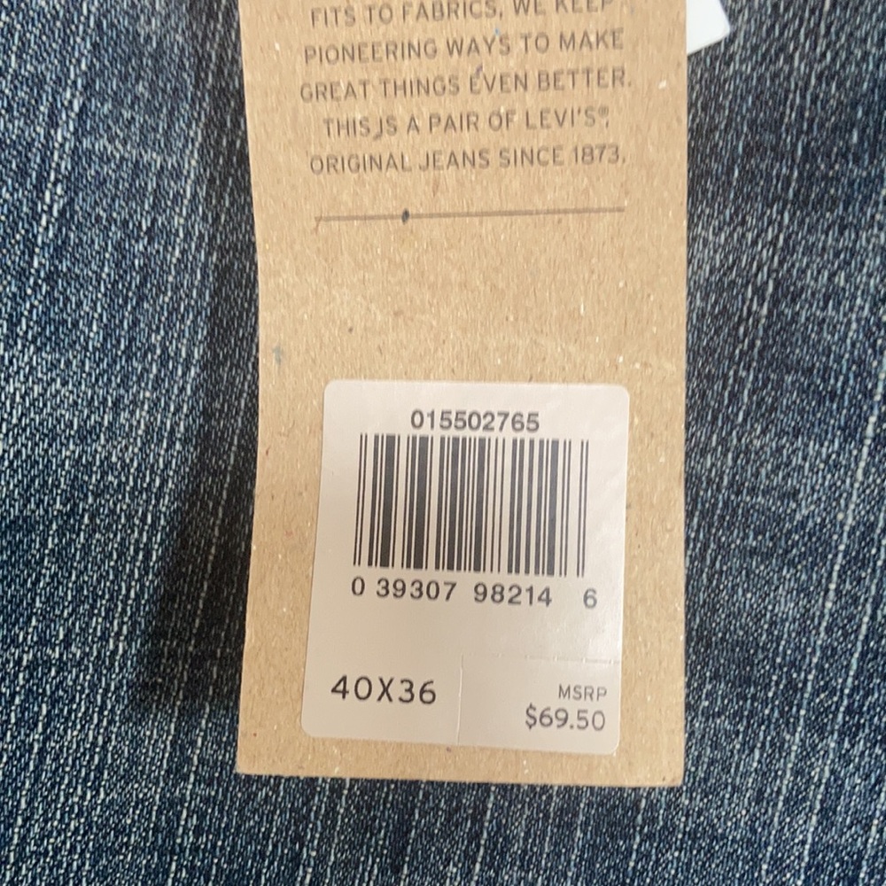 Relisted Levi’s 550 relaxed slight distressed jean tapered leg 40 X 36 big&tall - Picture 11 of 17